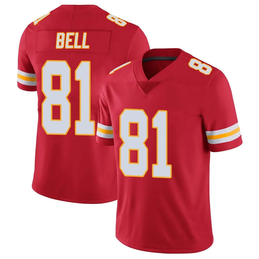 KC.Chiefs #81 Blake Bell Player Red Vapor Limited Stitched Football Jerseys