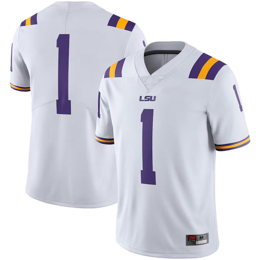 L.Tigers #1 Player Purple Limited Home  Game College Jerseys