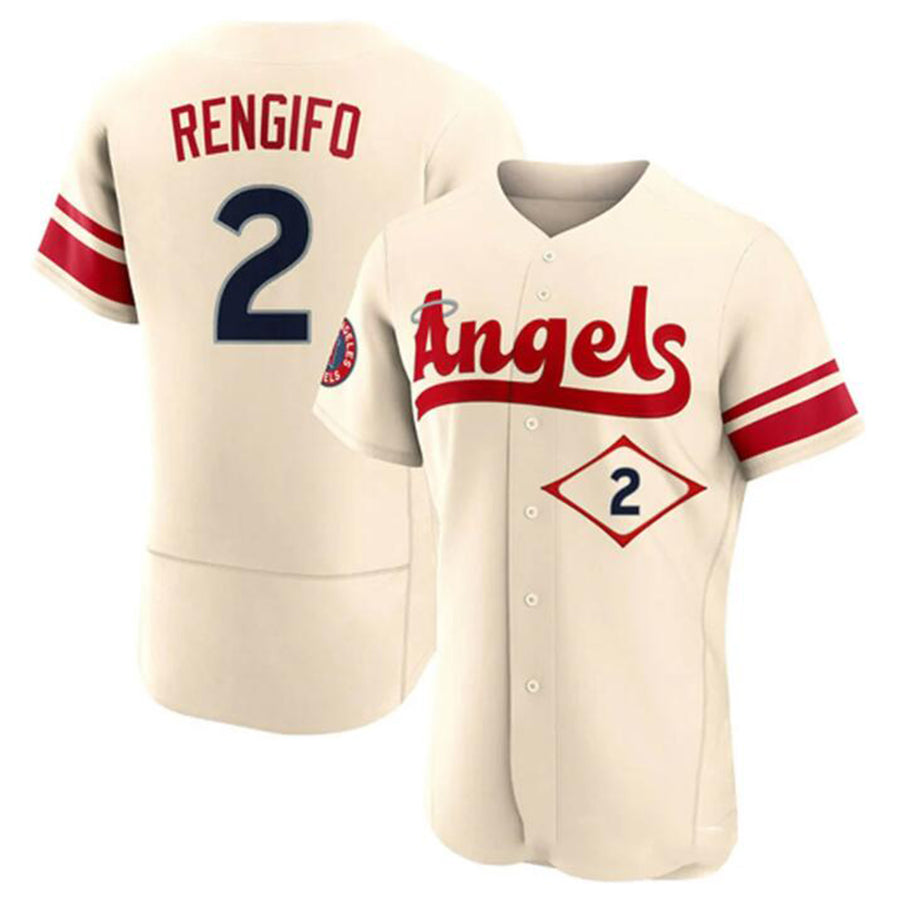 LA.Angels #2 Luis Rengifo Player Cream City Connect Limited Elite Baseball Jerseys