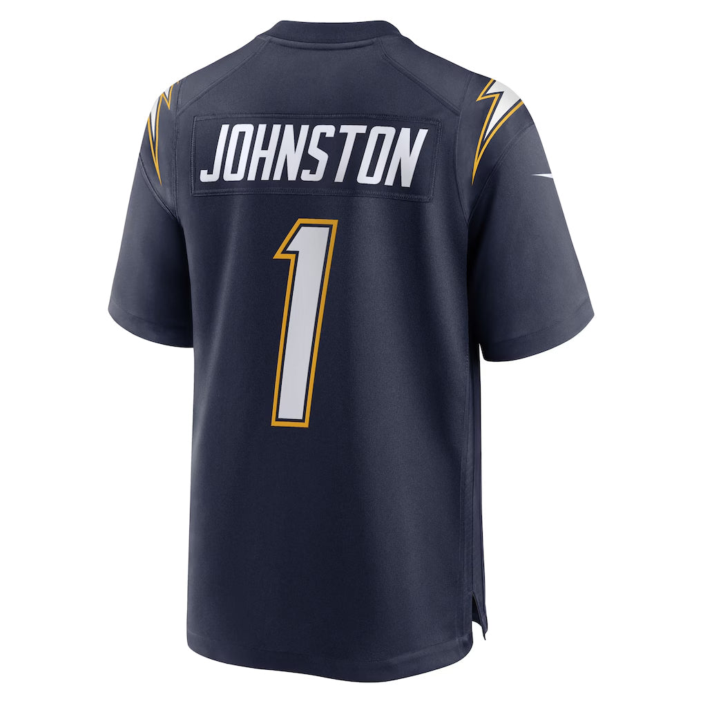 LA.Chargers #1 Quentin Johnston Player Navy Alternate Game Football Jerseys