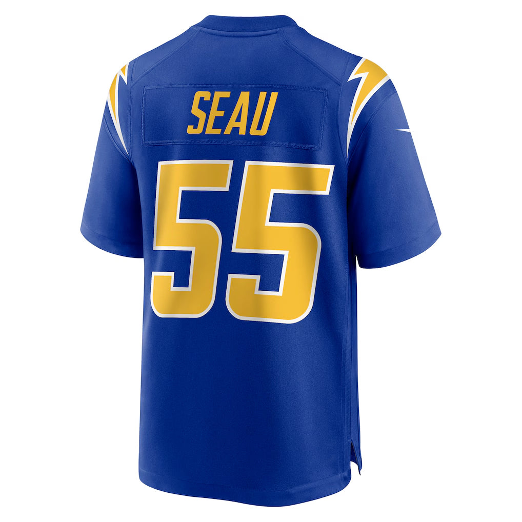 LA.Chargers #55 Junior Seau Royal Home Game Football Jerseys
