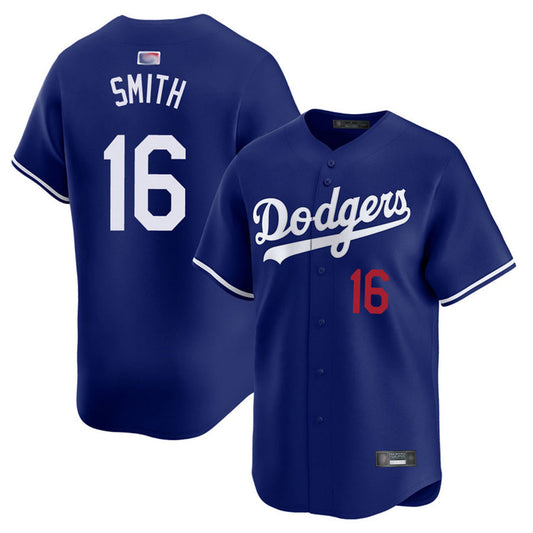 LA.Dodgers #16 Will Smith Player Royal Home Limited Baseball Jerseys