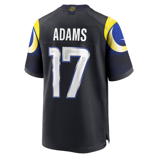 LA.Rams #17 Davante Adams Player Midnight Blue Rivalries Collection Game Football Jerseys