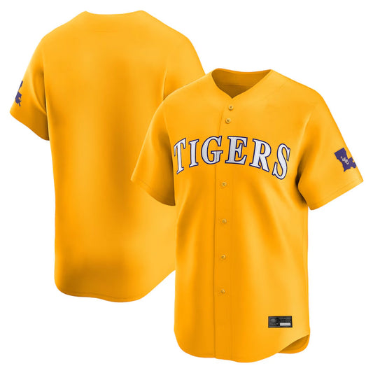 LSU Tigers Blank Plyaer Gold College Jerseys - Limited Baseball Jerseys