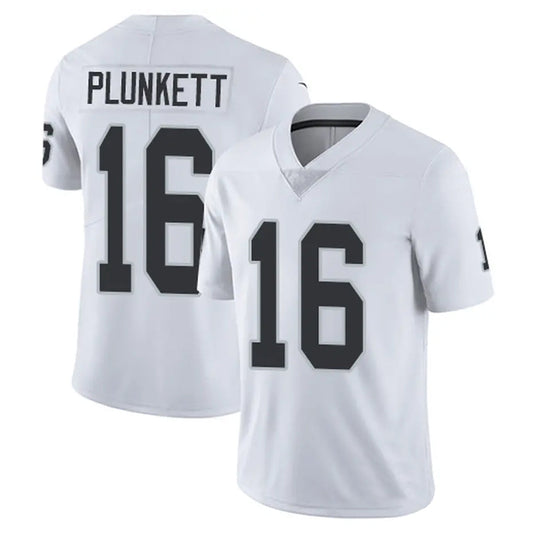 LV.Raiders #16 Jim Plunkett Player White Vapor Limited Football Jerseys