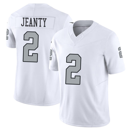 LV.Raiders #2 Ashton Jeanty Player White Alternate Vapor F.U.S.E Limited Football Jerseys