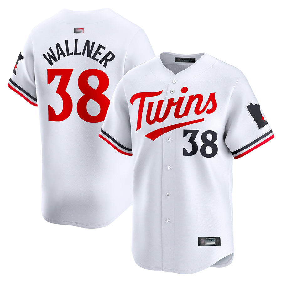 M.Twins #38 Matt Wallner Player White Home Limited Baseball Jerseys