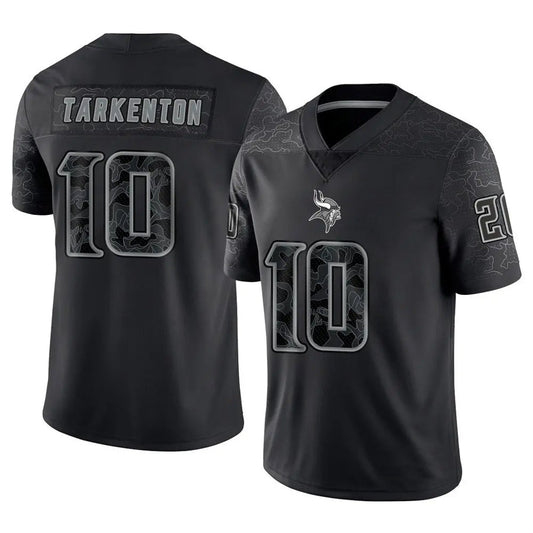 MN.Vikings #10 Fran Tarkenton Player Limited Black Impact Game Football Jerseys