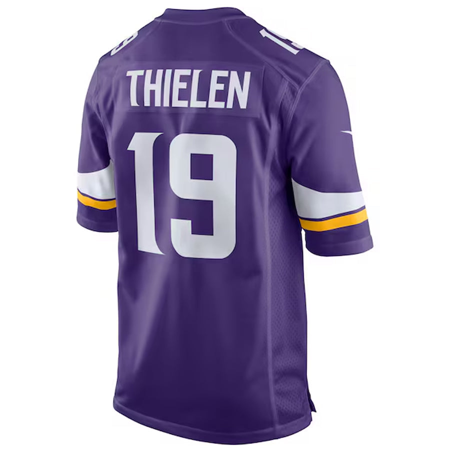MN.Vikings #19 Adam Thielen Player Purple Home Game Football Jerseys