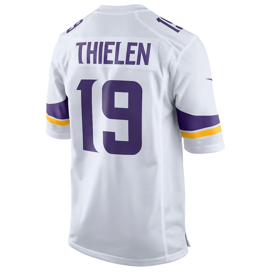 MN.Vikings #19 Adam Thielen Player White Home Game Football Jerseys