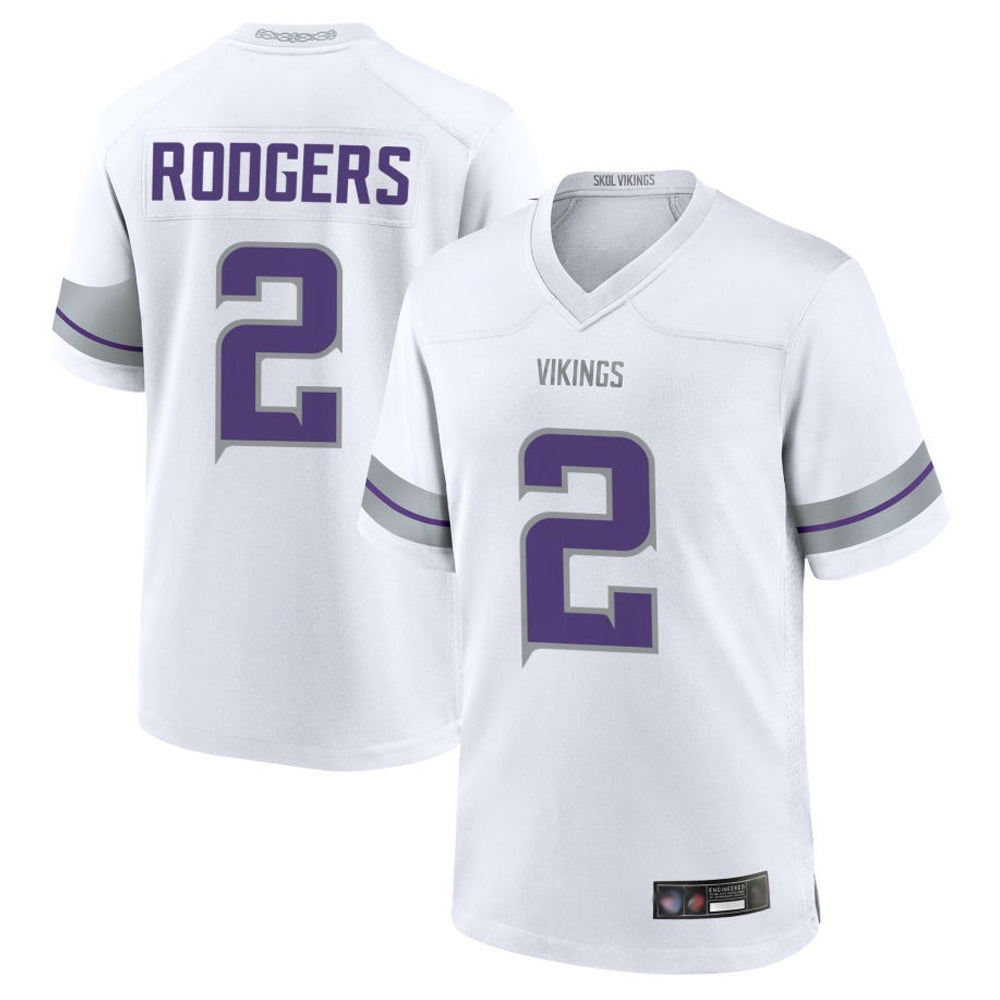 MN.Vikings #2 Isaiah Rodgers Player White Alternate Game Football Jerseys