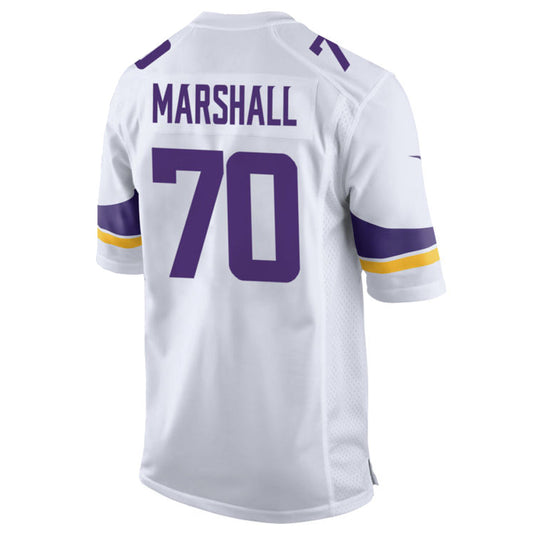 MN.Vikings #70 Jim Marshall Player White Home Game Football Jerseys