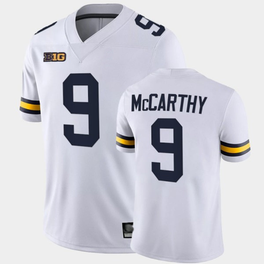Michigan Wolverines College Football White J.J. McCarthy #9 Player Game Jerseys