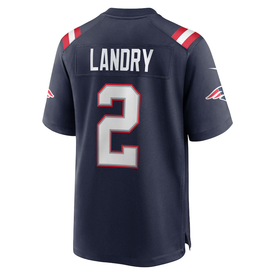 NE.Patriots #2 Harold Landry Player Navy Home Game Football Jerseys