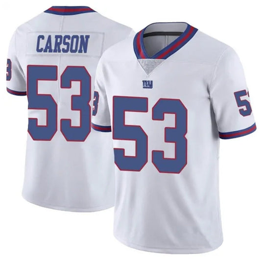 NY.Giants #53 Harry Carson Player White Vapor Limited Football Jerseys