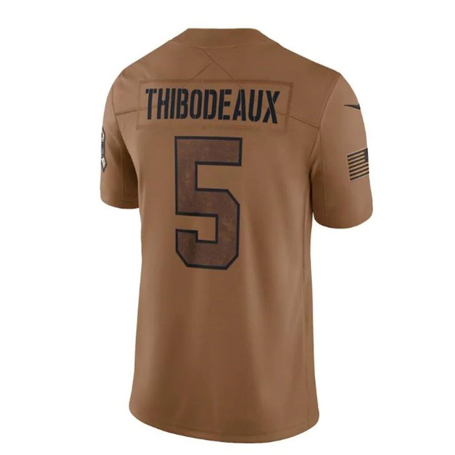 #5 Kayvon Thibodeaux Playre NY.Giants Brown Salute To Service Limited Football Jerseys