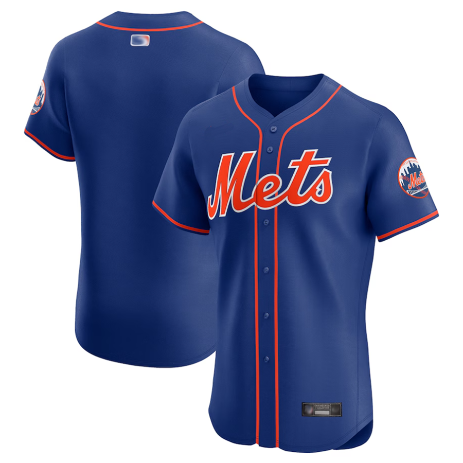 NY.Mets Blank Player Royal Vapor Premier Elite Baseball Jerseys
