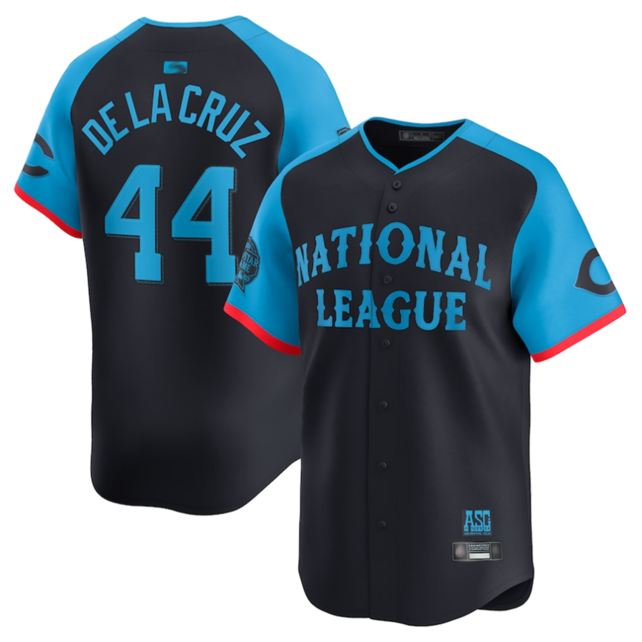 National League #44 Elly De La Cruz Player Navy All-Star Game Limited Baseball Jerseys
