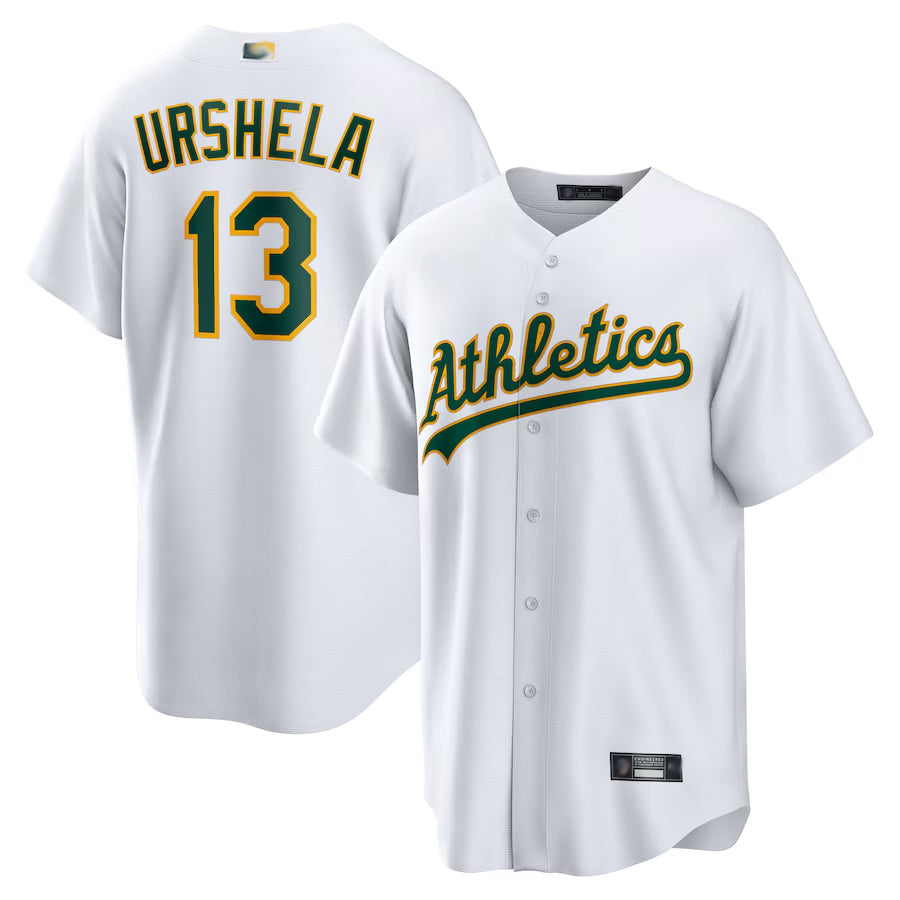 O.Athletics #13 Gio Urshela Player White Home Replica Baseball Jerseys