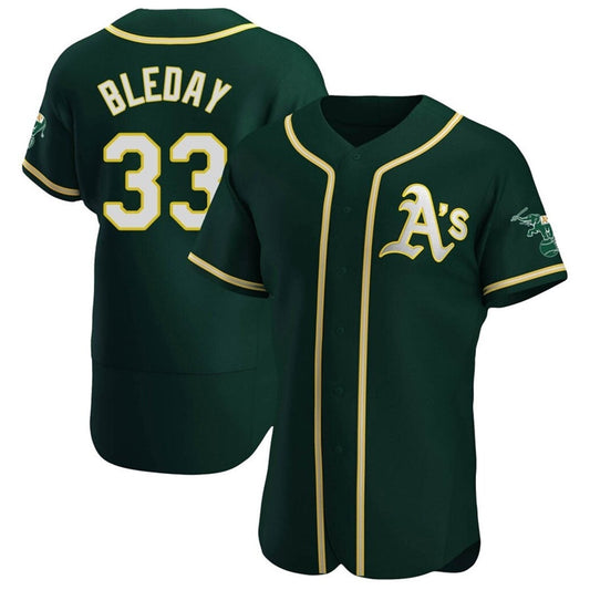 O.Athletics #33 JJ Bleday Player Green Home Limited Elite Baseball Jerseys