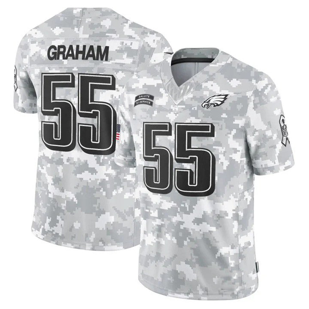 P.Eagles #55 Brandon Graham Player Arctic Camo Salute to Service Limited Football Jerseys