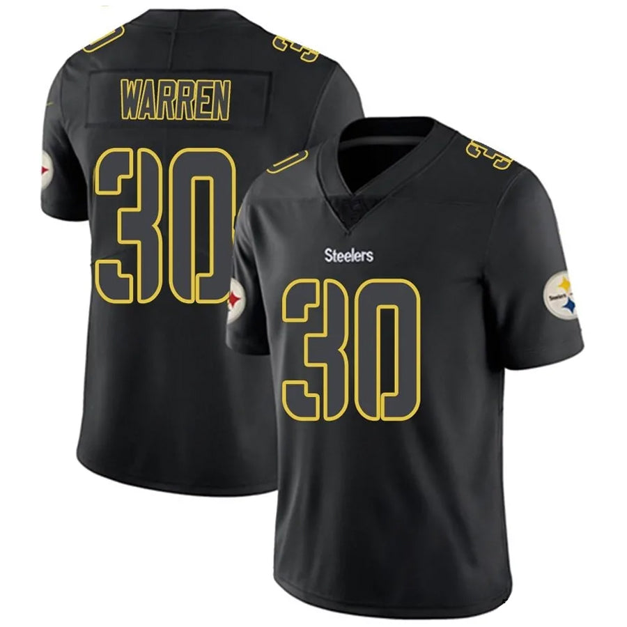 P.Steelers #30 Jaylen Warren Player Black Impact Limited Football Jerseys