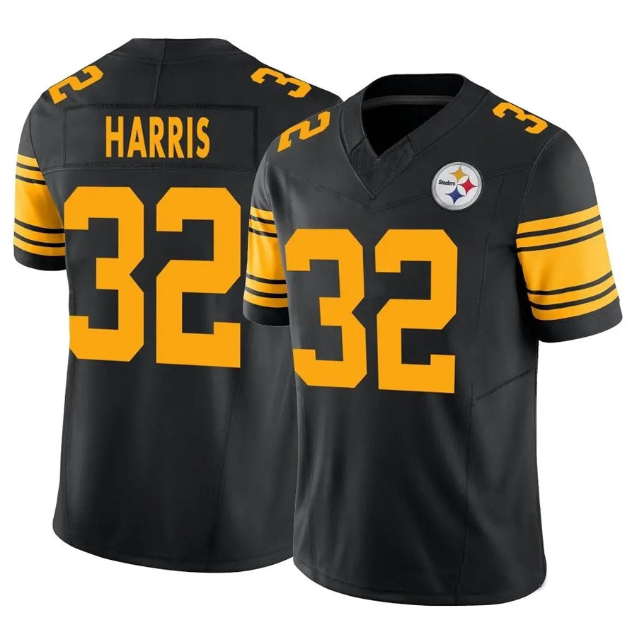 P.Steelers #32 Franco Harris Player Black Vapor F.U.S.E. Limited Football Jerseys