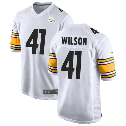 P.Steelers #41 Payton Wilson Player White Home Game Football Jerseys