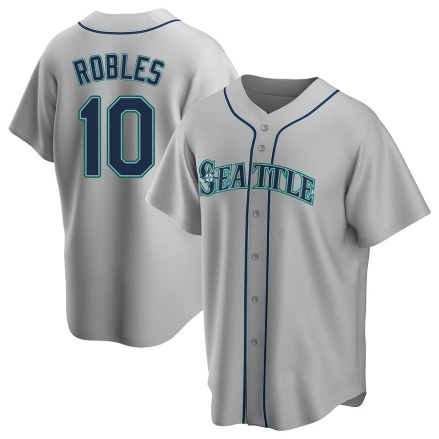 S.Mariners #10 Victor Robles Player Gray Replica Baseball Jerseys