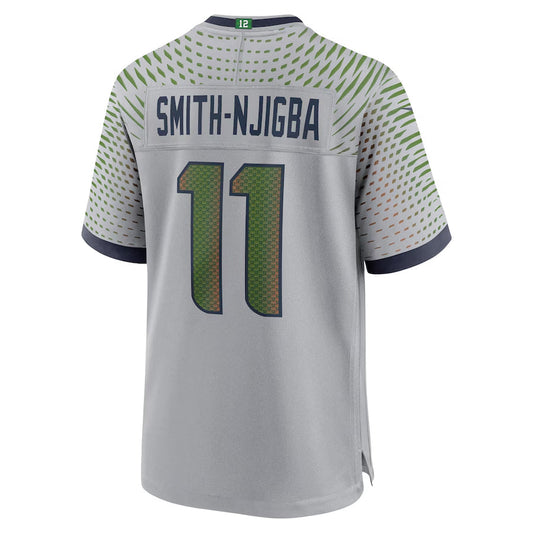 S.Seahawks #11 Jaxon Smith-Njigba Player Grey Rivalries Collection Game Football Jerseys