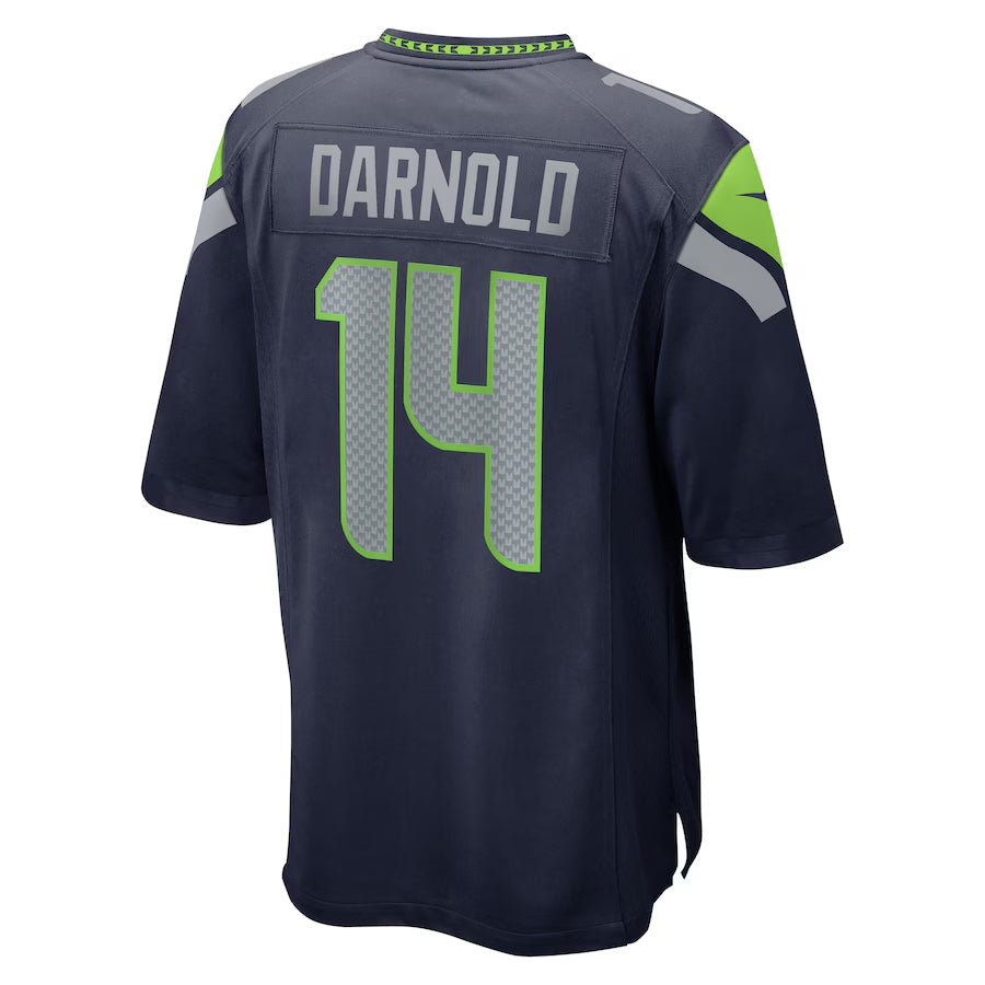 S.Seahawks #14 Sam Darnold Player Navy Home Game Football Jerseys