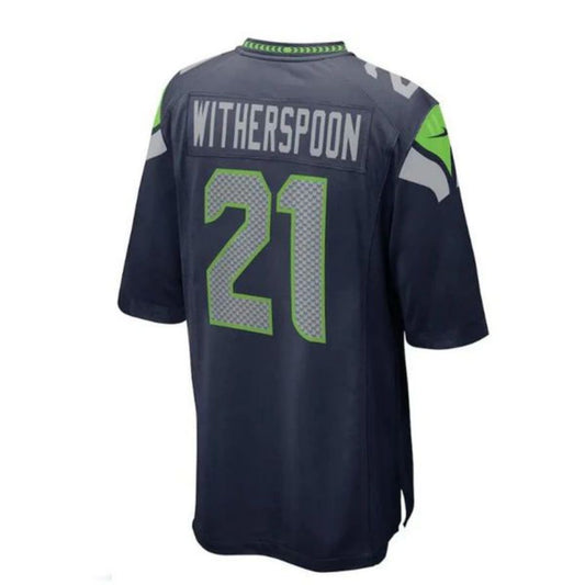 #21 Devon Witherspoon Player S.Seahawks Navy Game Football Jerseys
