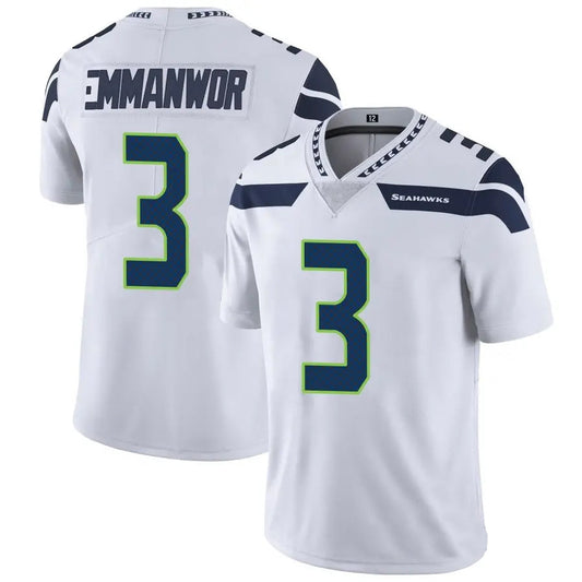 S.Seahawks #3 Nick Emmanwori Player White Vapor Limited Football Jerseys