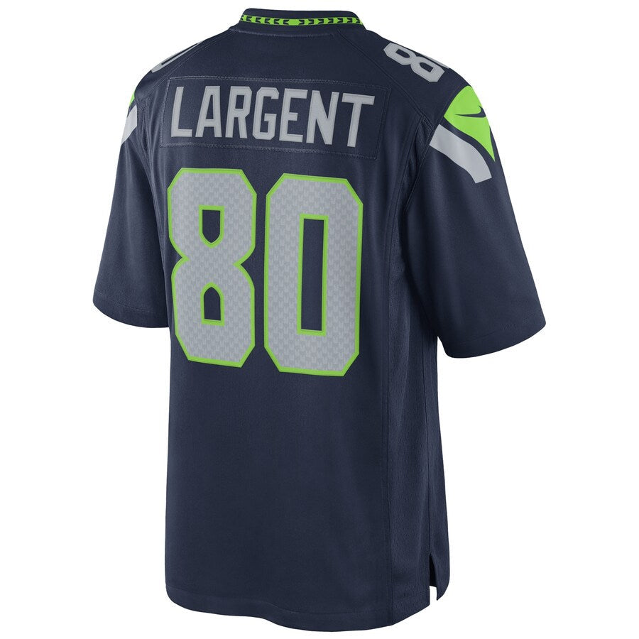 S.Seahawks #80 Steve Largent Player Navy Home Game Football Jerseys
