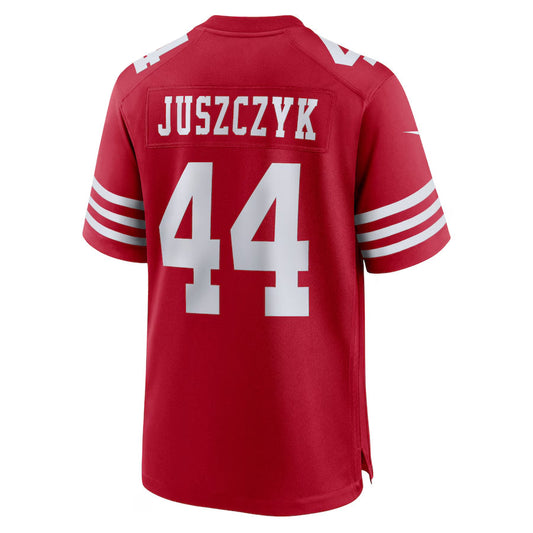 SF.49ers #44 Kyle Juszczyk Player Scarlet Home Game Football Jerseys