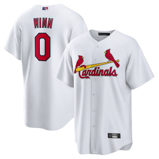 St.Louis Cardinals #0 Masyn Winn Player White Home Replica Baseball Jerseys