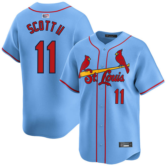 St.Louis Cardinals #11 Victor Scott II Player Red Limited Home Baseball Jerseys