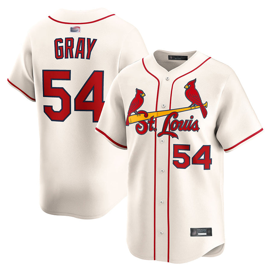 St.Louis Cardinals #54 Sonny Gray Player Cream Limited Baseball Jerseys
