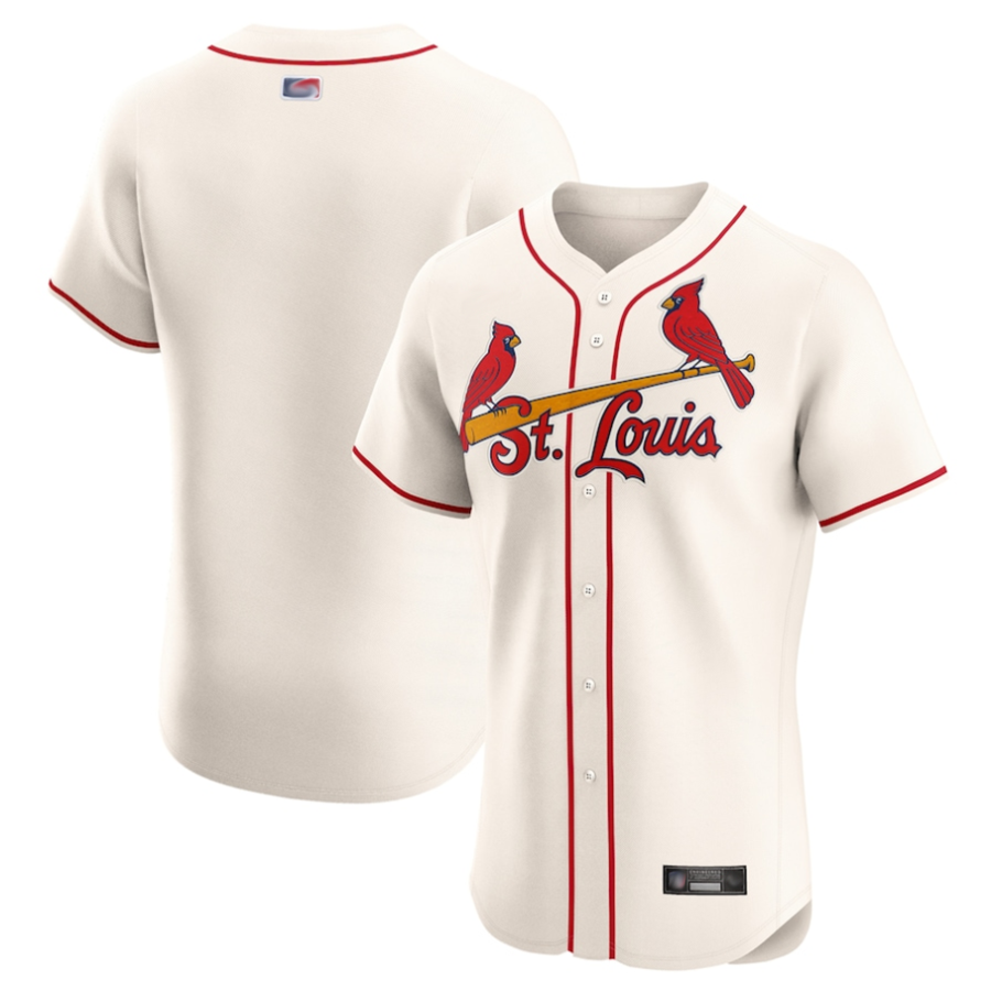 St.Louis Cardinals Blank Player Cream Home Limited Elite Baseball Jerseys
