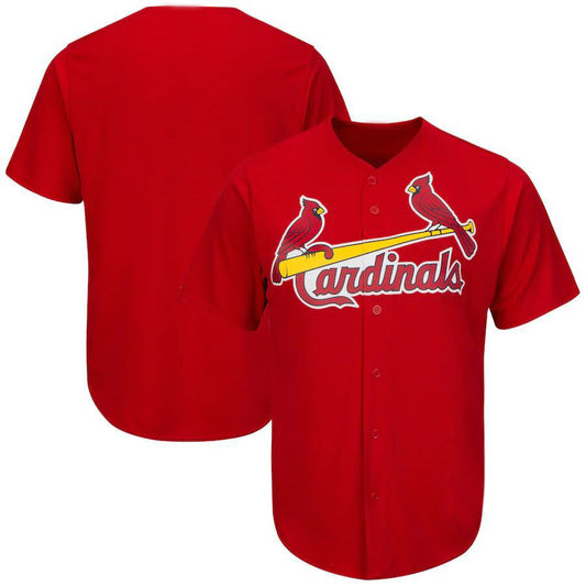 St.Louis Cardinals Blank Player Red Big & Tall Replica Team Baseball Jerseys