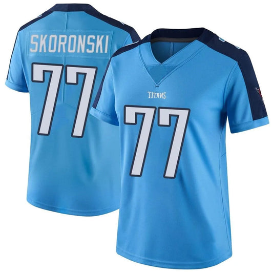 T.Titans #77 Peter Skoronski Player Light Blue Vapor Limited Football Jerseys