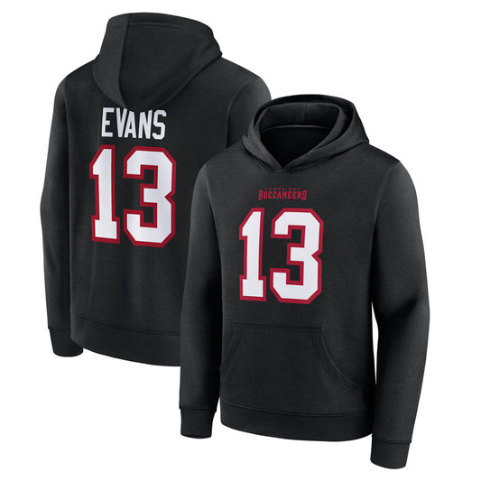 TB.Buccaneers #13 Mike Evans Player Graphic Black Hoodie Football Jerseys