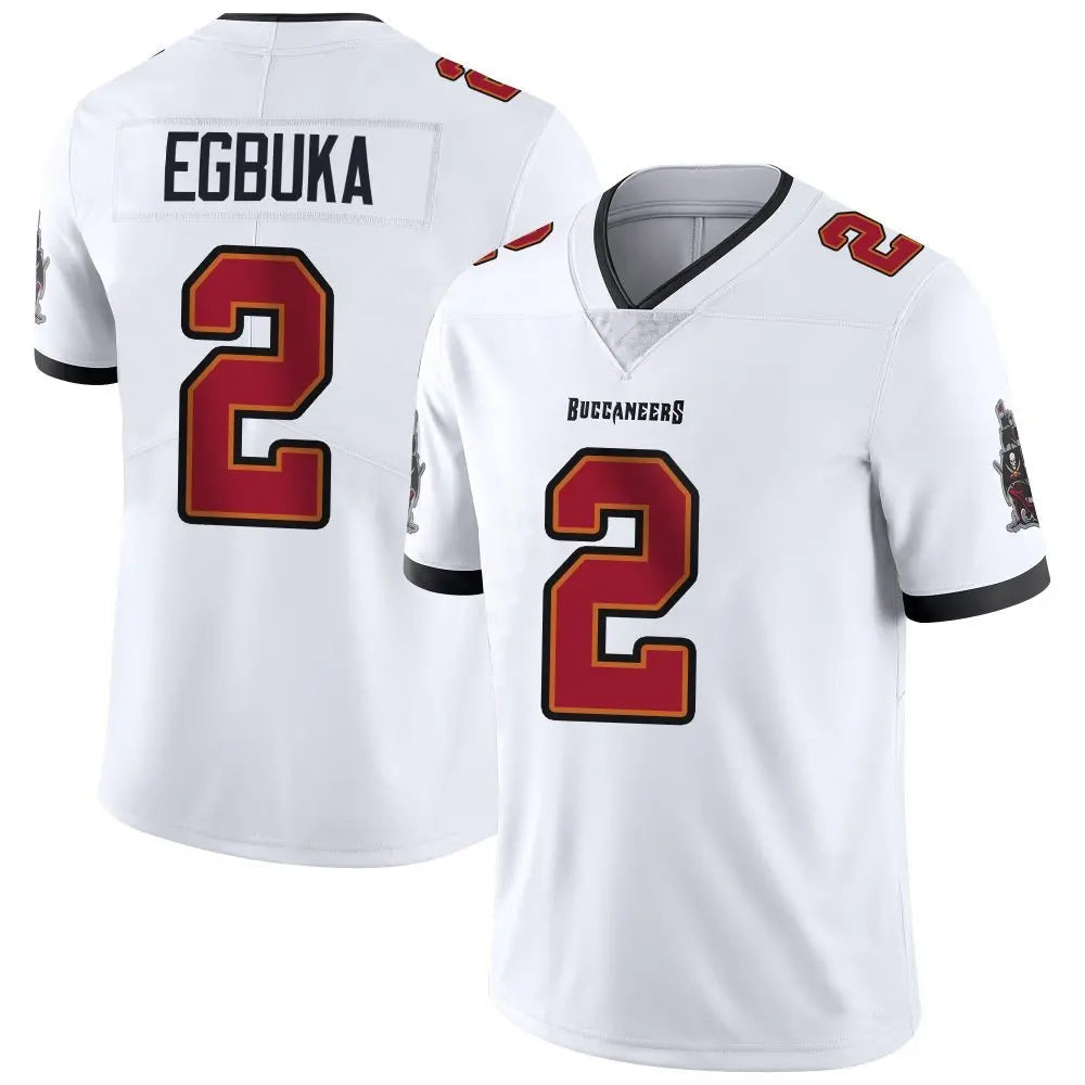 TB.Buccaneers #2 Emeka Egbuka Player White Vapor Limited Game Football Jerseys