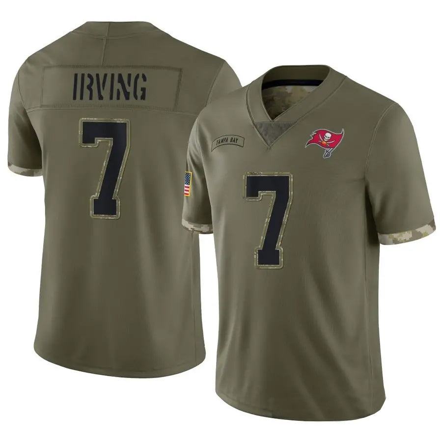 TB.Buccaneers ££7 Bucky Irving Player Limited Olive Salute To Service Football Jerseys