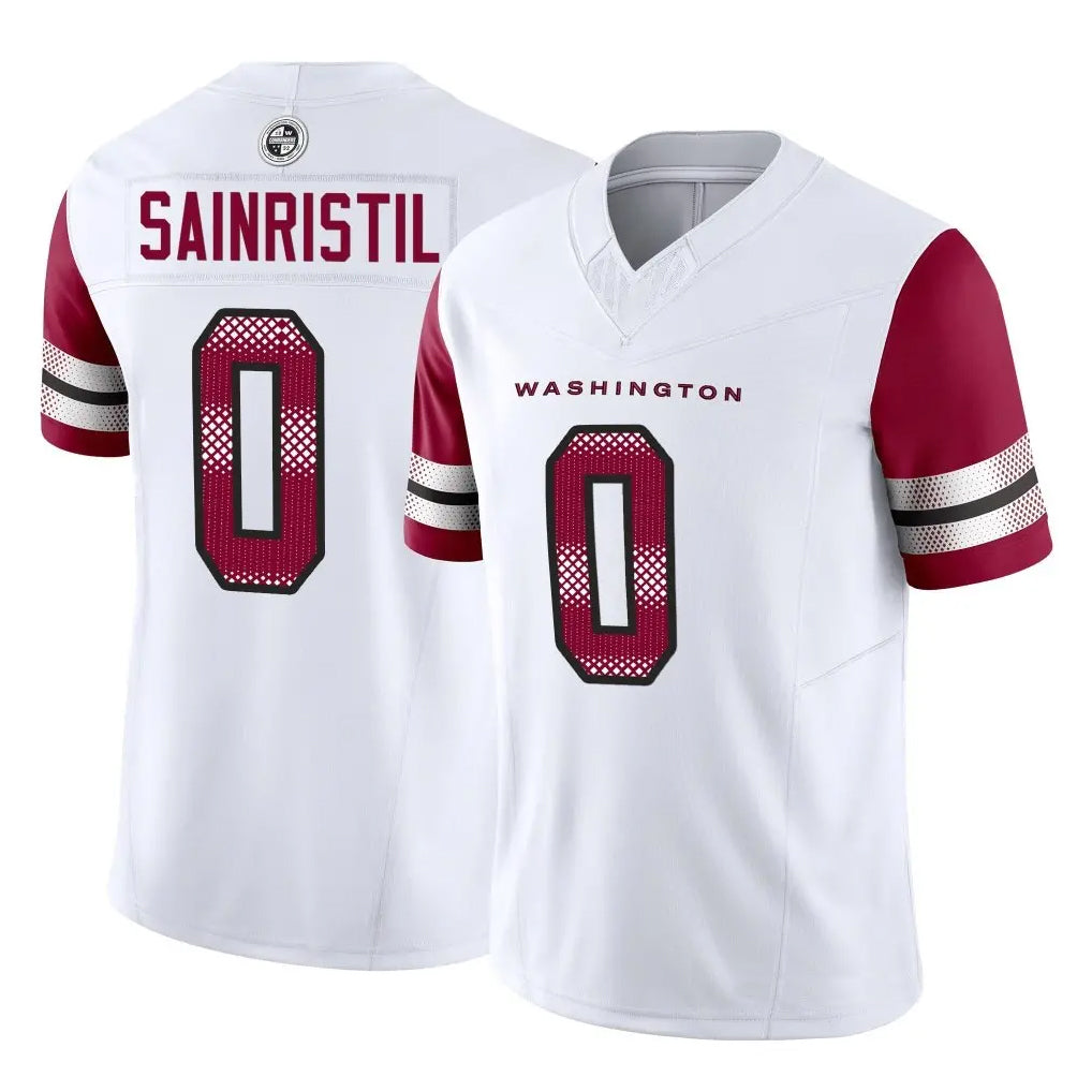 W.Commanders #0 Mike Sainristil Player White Vapor F.U.S.E. Limited Football Jerseys