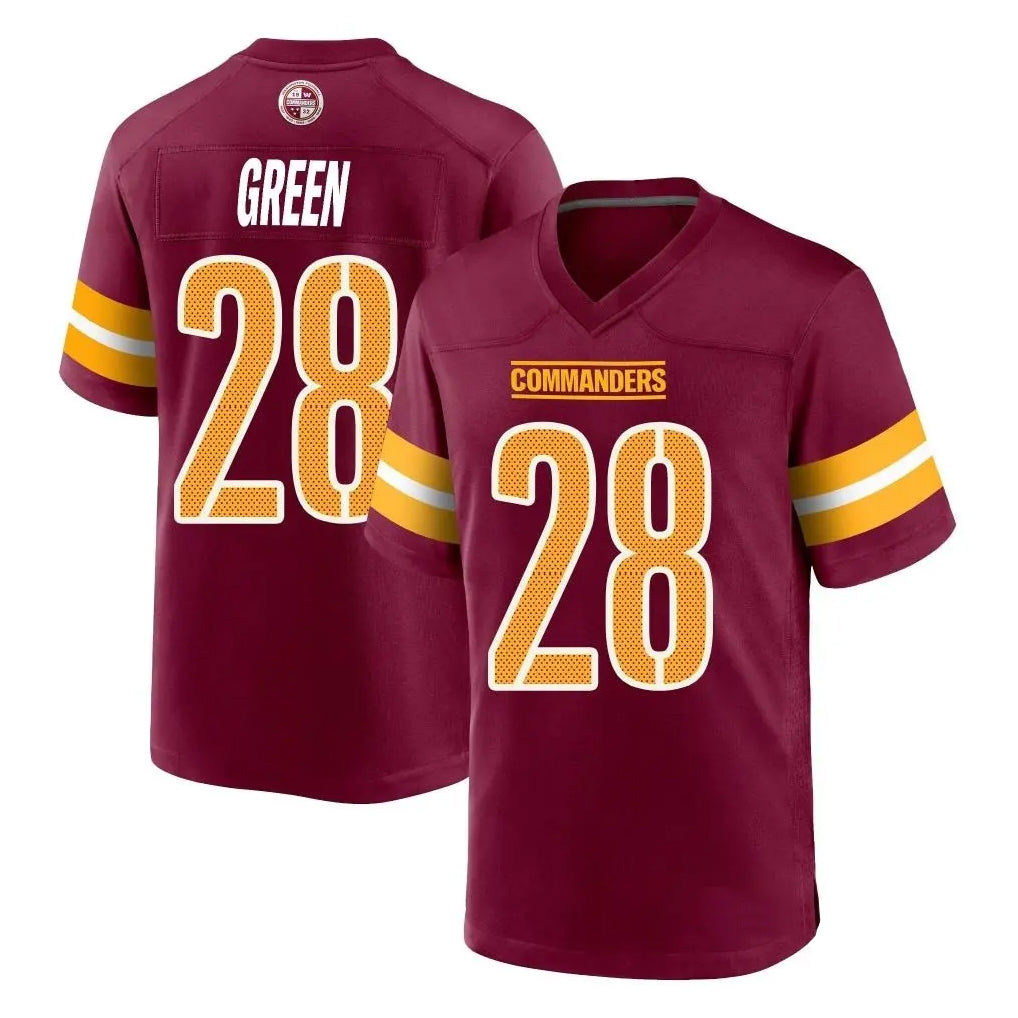 W.Commanders #28 Darrell Green Player Burgundy Home Game Football Jerseys