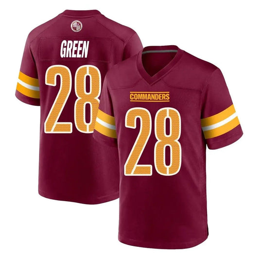 W.Commanders #28 Darrell Green Player Burgundy Home Game Football Jerseys